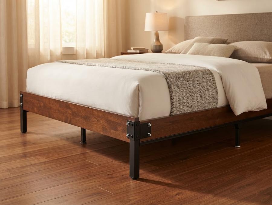 Glideaway BB34 Bolt On Headboard and Foot Board Bed Frame Center Feet - Queen